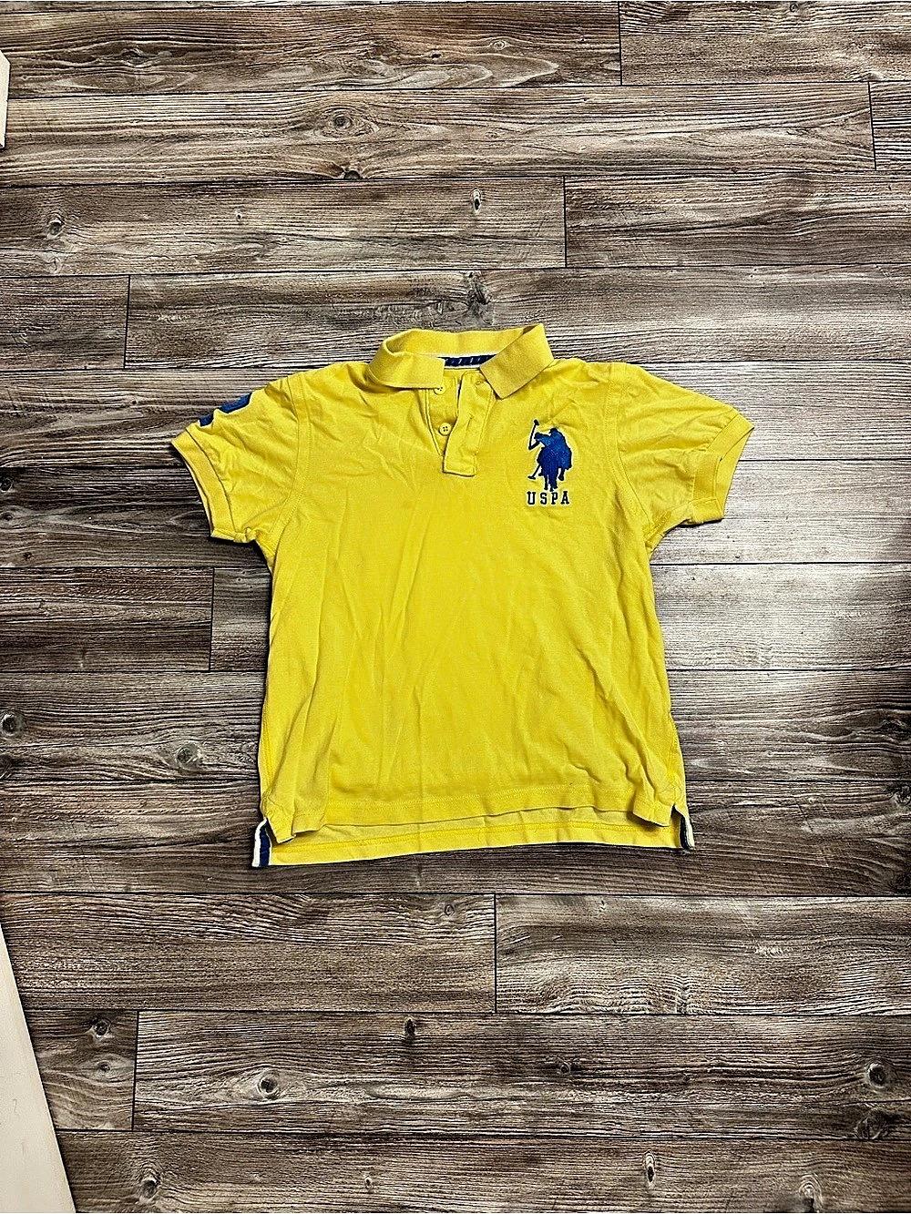 U.S. Polo Assn. Men's Yellow Cotton Polo Size Medium